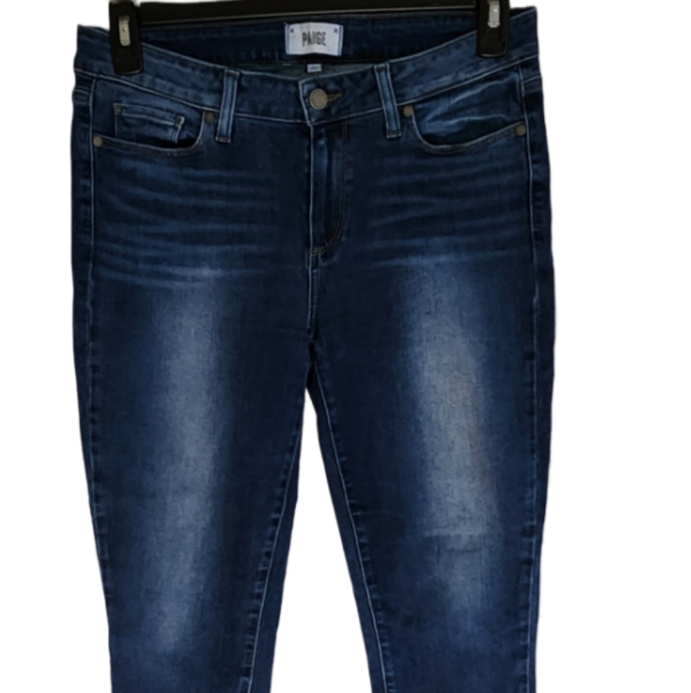 Paige Kylie Fringed Hem Skinny Jean size 30